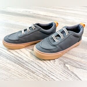 ZARA Boys Gray Sneakers with Orange Accents - Size: 30-31